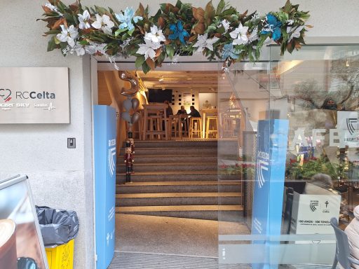 Decoración navideña en la sede del Príncipe del RC Celta de VIGO 